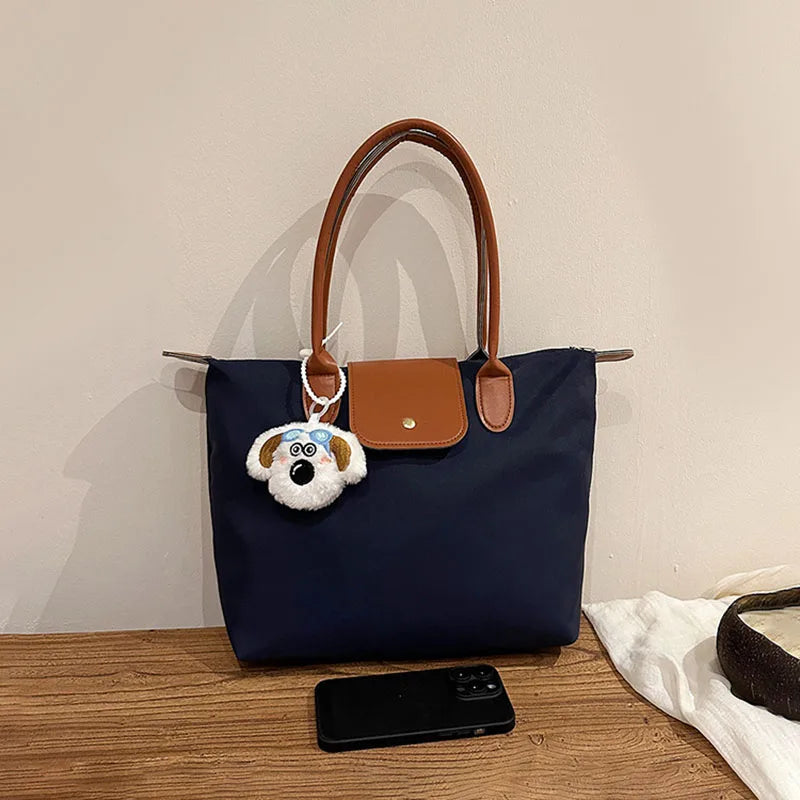 Sac Style Français Grande Capacité — Cabas Nylon Femme Tendance 2026