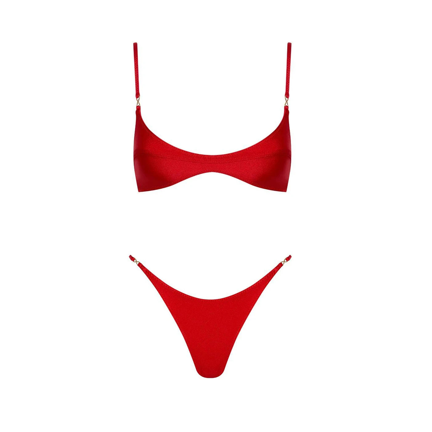 Maillot de Bain Deep V avec Jupe Longue — Ensemble 2 Pièces Femme