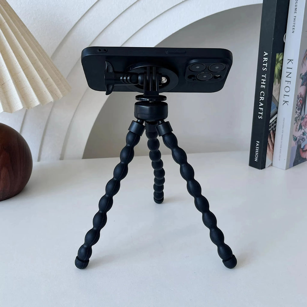 Trépied Magnétique MagSafe Poulpe Mini — Flexible, Universel, Selfies & Vidéos