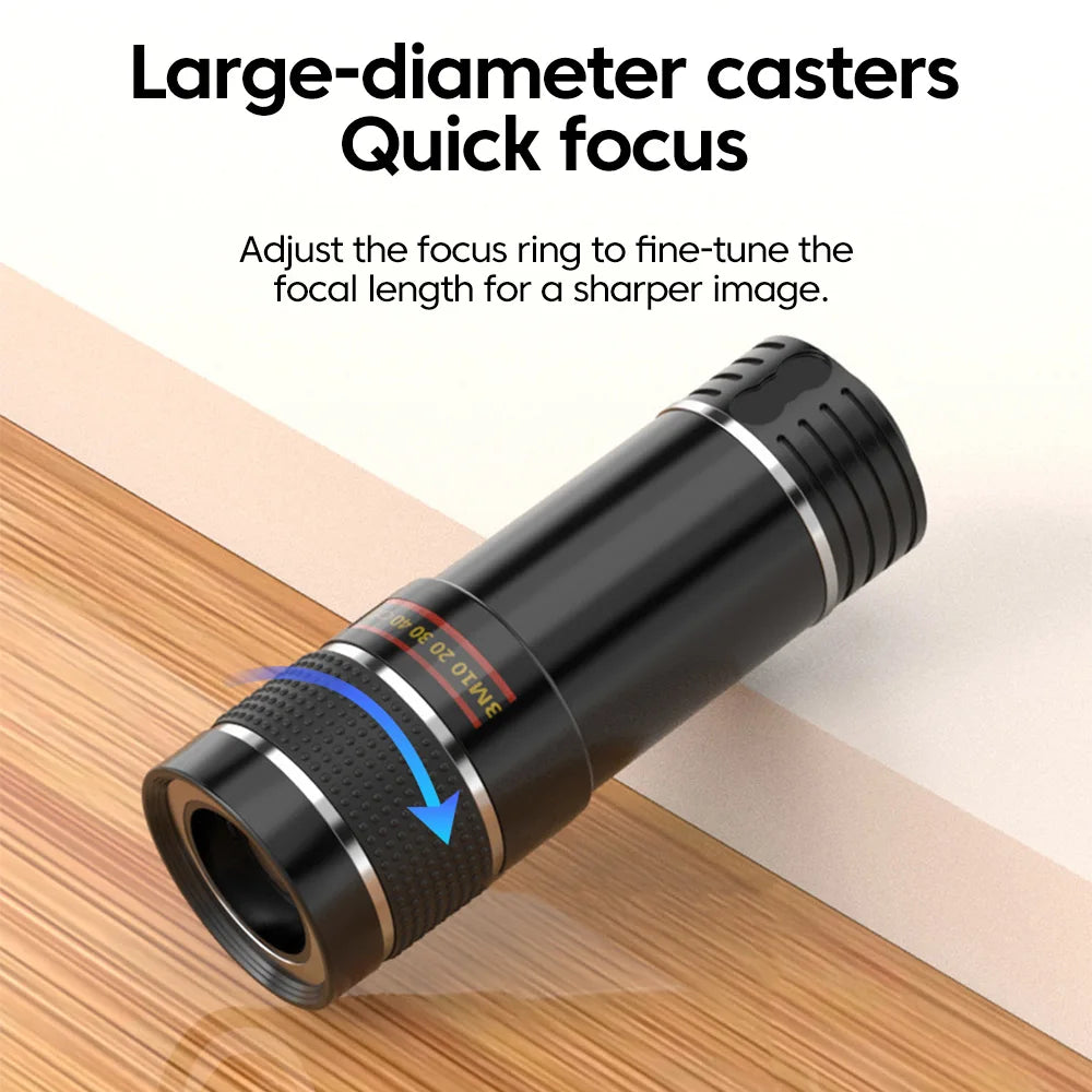 Objectif Téléobjectif 20x pour Smartphone — Zoom HD Concerts & Voyages
