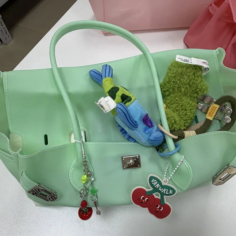 Sac Jelly Y2K — Tote Bag PVC Imperméable Couleurs Bonbon Été 2026