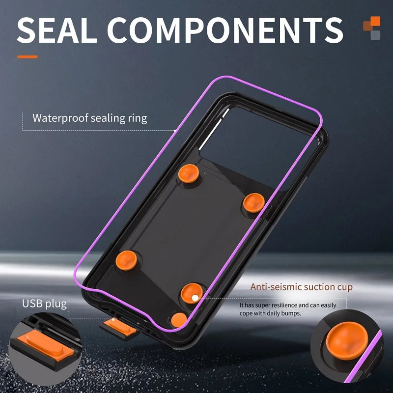 Coque Étanche IP68 avec Fenêtre Photo — Tactile Sous l’Eau, iPhone XS à 17 Pro Max