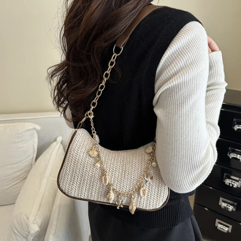 Sac Bandoulière Nylon Léger — Petit Sac Épaule Femme Casual Printemps
