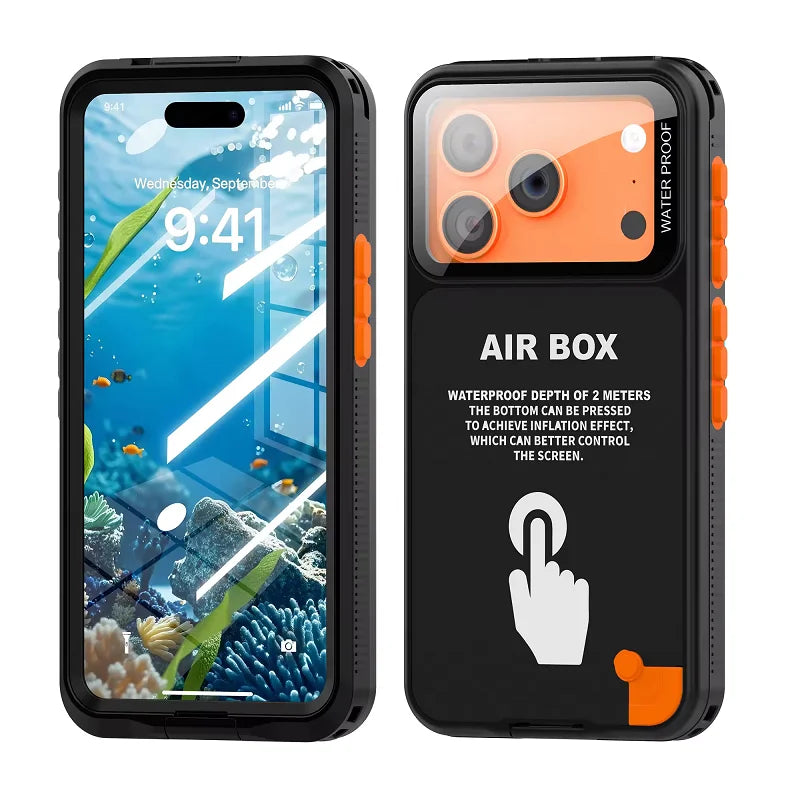 Coque Étanche IP68 avec Fenêtre Photo — Tactile Sous l’Eau, iPhone XS à 17 Pro Max
