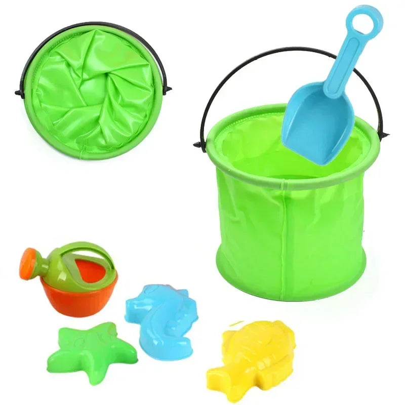Seau de Plage Pliable pour Enfants — Jouet de Sable, Piscine & Jardin