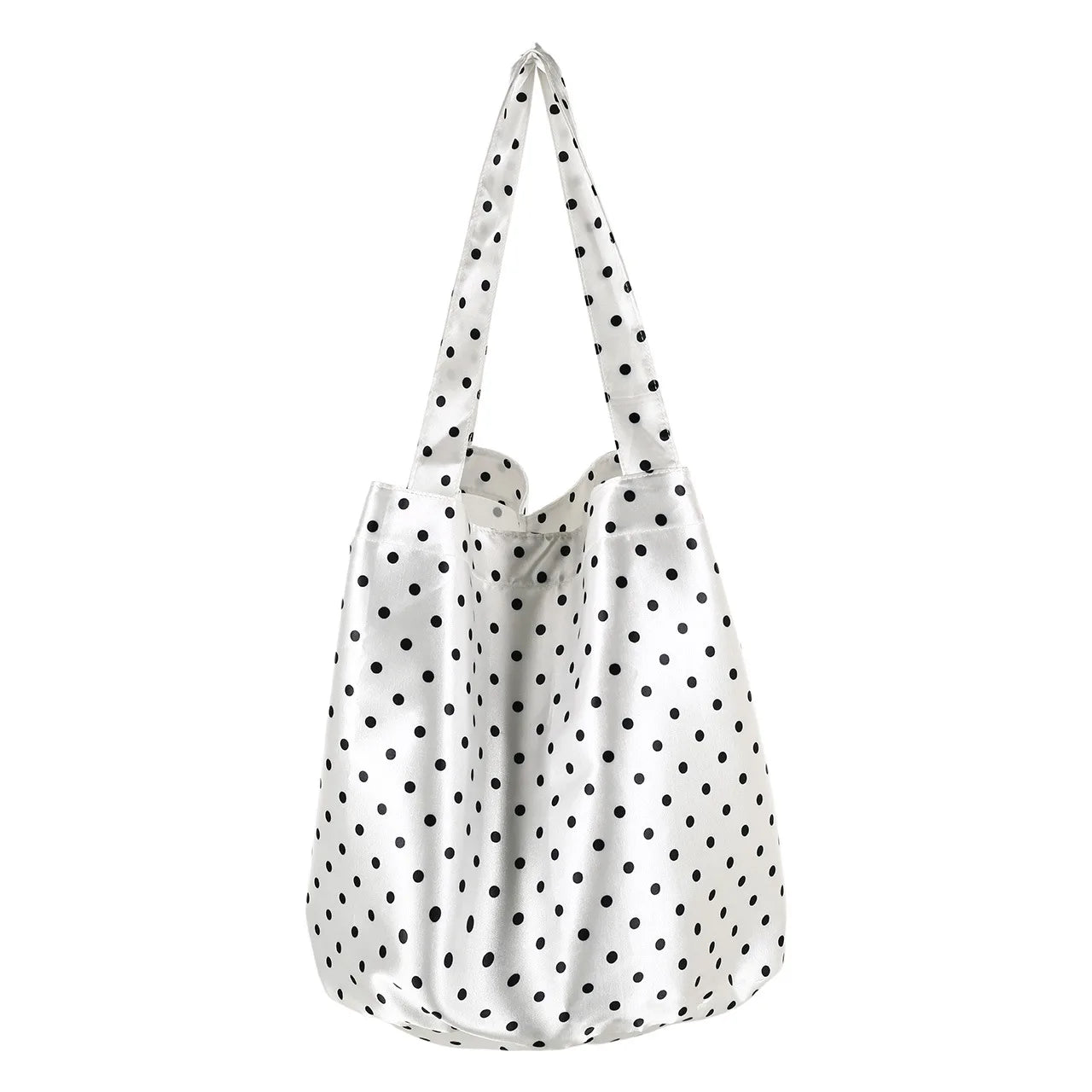 Grand Sac Épaule À Pois — Tote Bag Femme Grande Capacité Casual