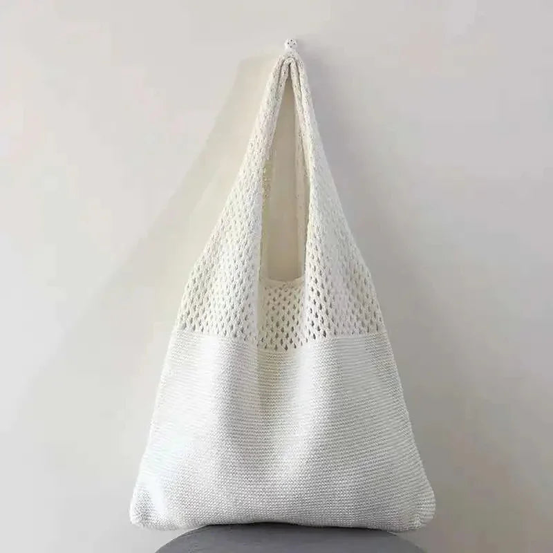 Sac Tressé de Plage Grande Capacité — Cabas Femme Été