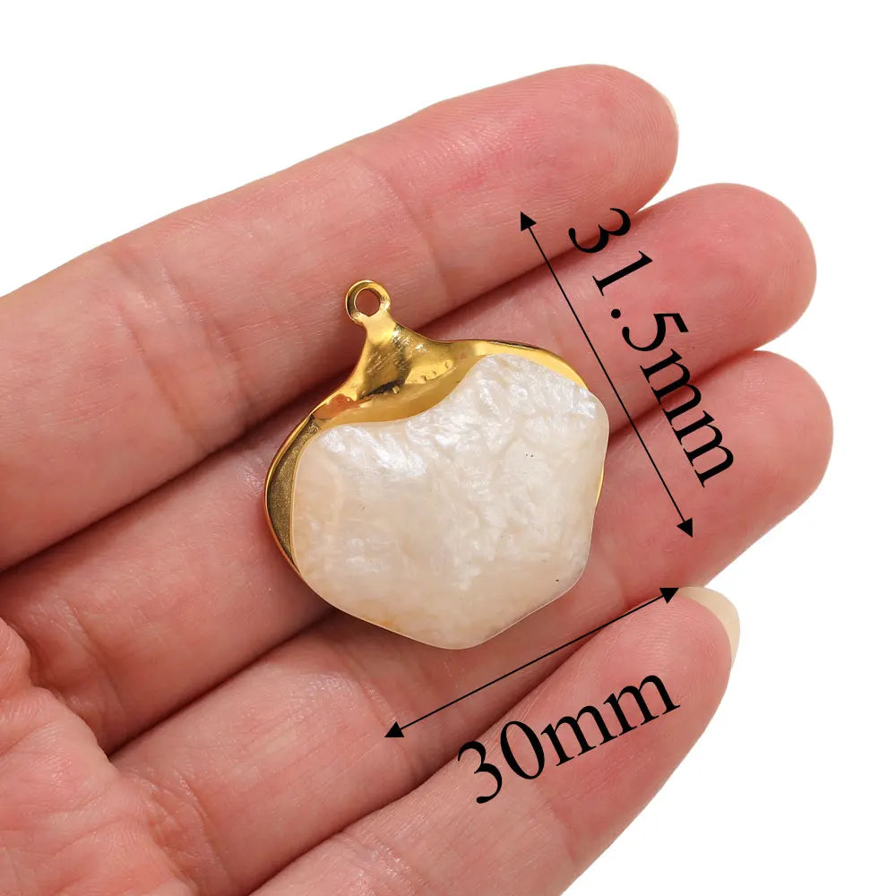 Lot 2 Breloques Coquillage & Étoile de Mer Acier Inoxydable — Pendentifs Bijoux Plage Fait Main
