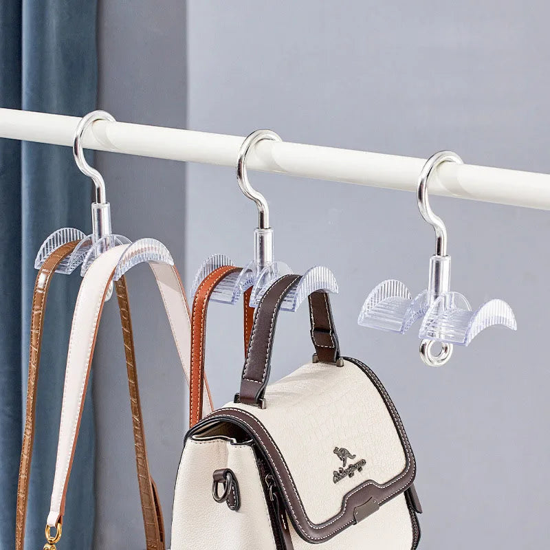 Crochet Rotatif Sacs À Main Armoire Gain de Place — Organiseur Ceintures Écharpes Suspendu