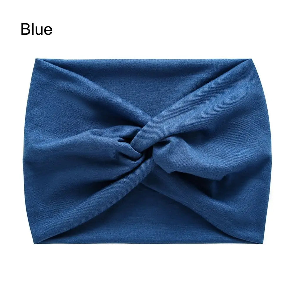 Bandeau Cheveux Torsadé Extra Large — Style Boho, 28 Coloris