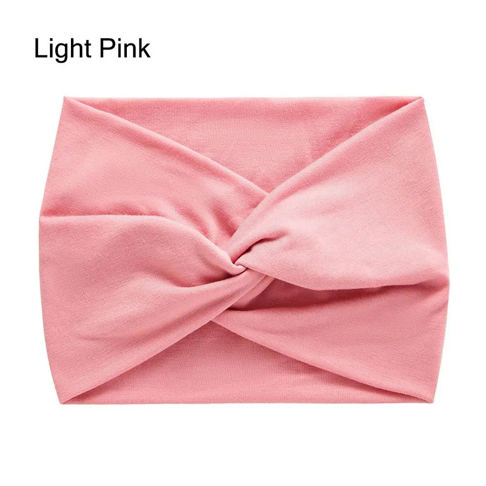 Bandeau Cheveux Torsadé Extra Large — Style Boho, 28 Coloris