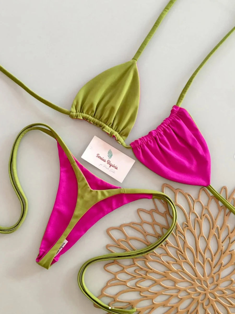 Micro Bikini Push-Up Floral 2026 — Deux Pièces Femme