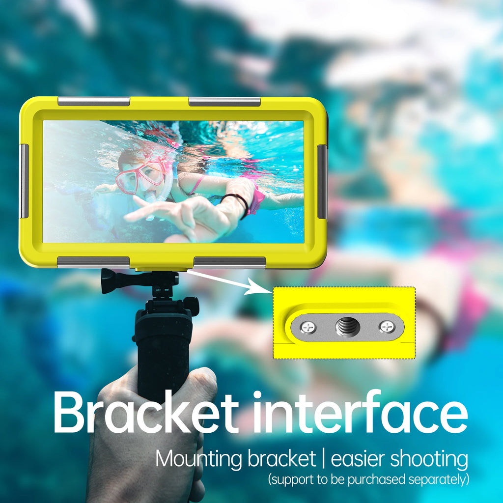 Étui Étanche Shellbox IP68 Multicolore 6,9" — 15m/50ft, Photo Plongée Professionnelle