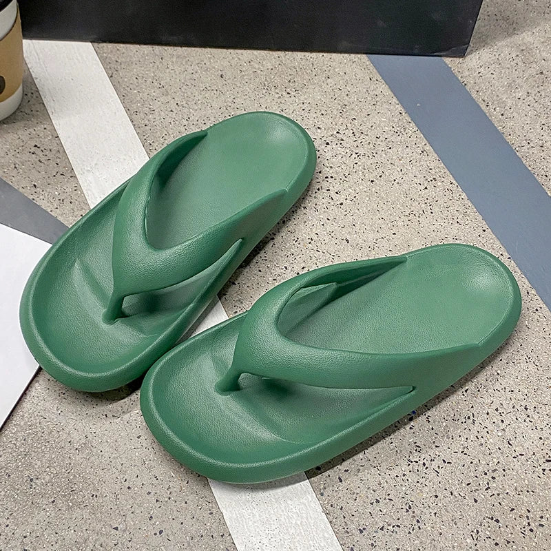 Tongs Semelle Épaisse Couple – Sandales Plage & Salle de Bain Antidérapantes