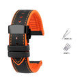 Bracelet de Montre en Caoutchouc – Compatible TAG Heuer F1 / Gulf / Aquaracer / Monaco – 20 à 24mm