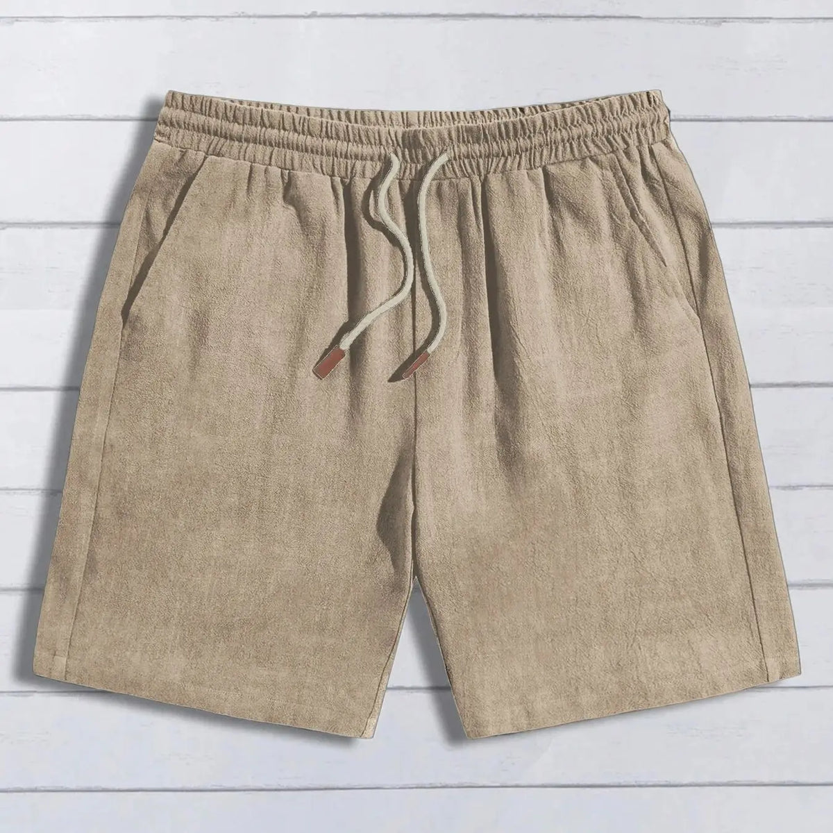 Short en Lin pour Homme – Coupe Ample, Style Casual, Respirant