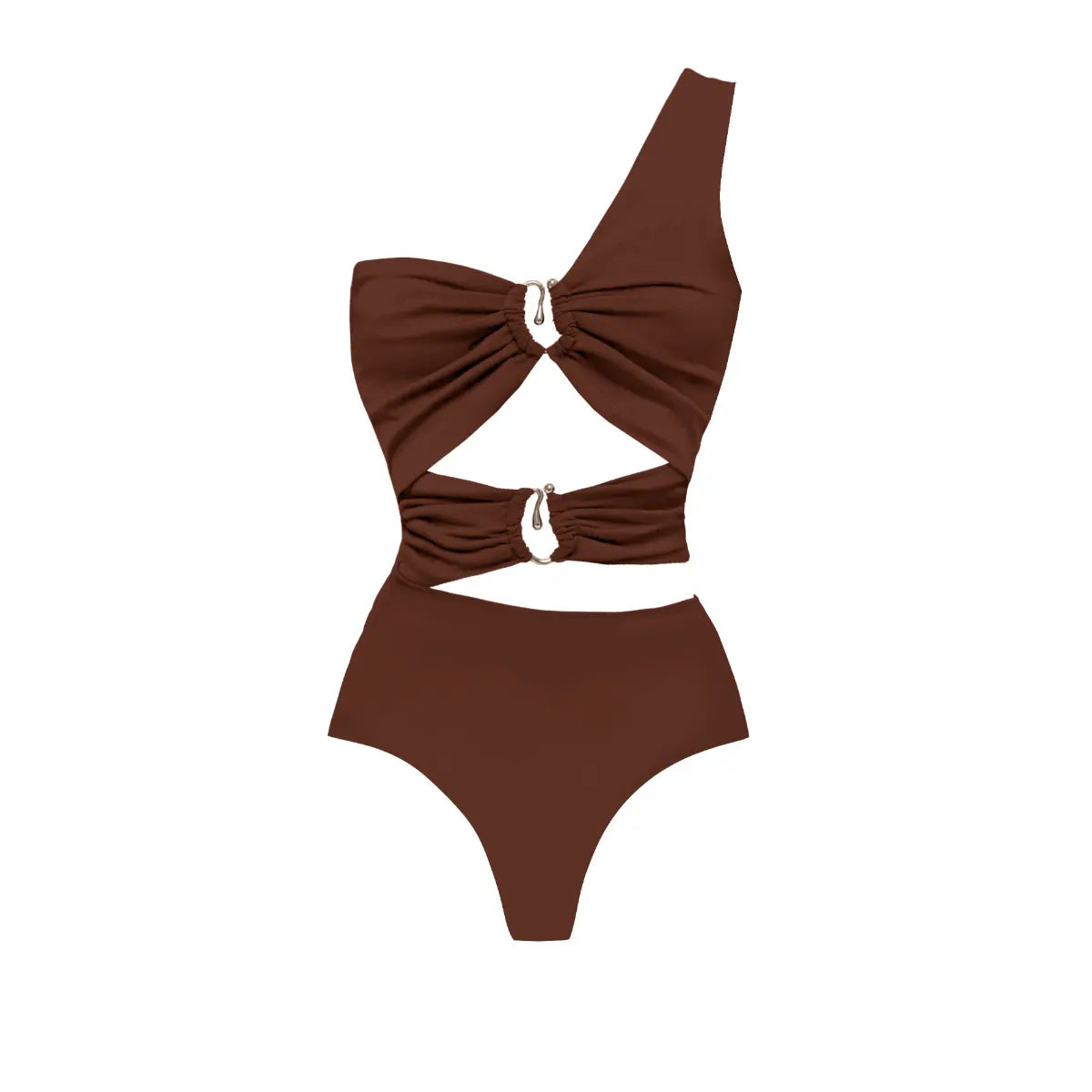 Maillot de Bain Deep V avec Jupe Longue — Ensemble 2 Pièces Femme