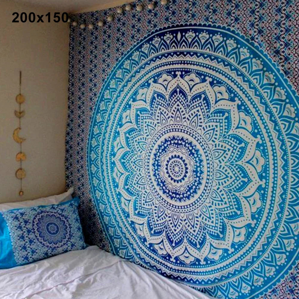 Tapisserie Mandala Bohème — Serviette Yoga Plage & Décoration Murale