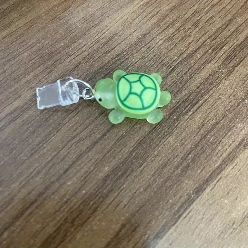 Bouchon Décoratif Tortue Verte — Anti-poussière Port USB-C