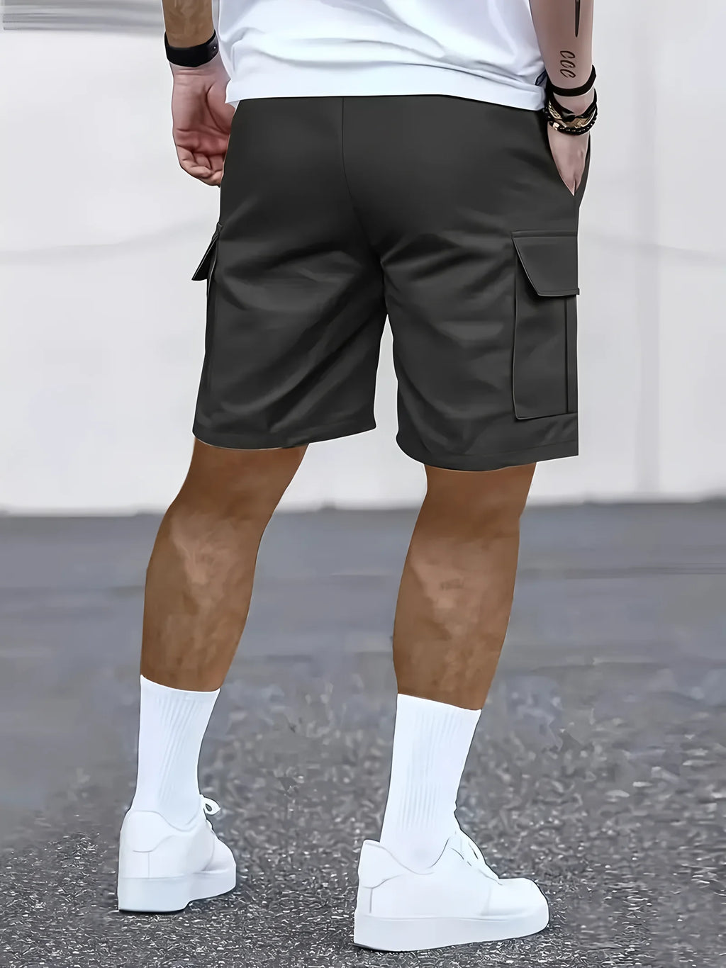 Short Homme Multi-Poches – Casual Été, Plage & Sport, Ceinture Élastique