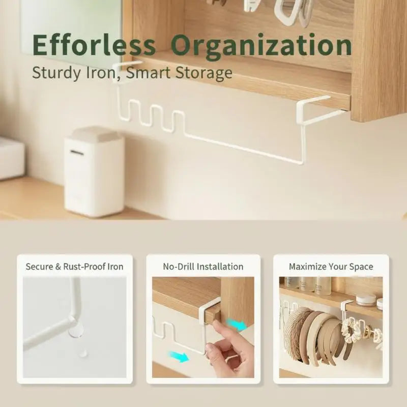 Organiseur Suspendu pour Armoire – Rangement Salle de Bain Sans Perceuse