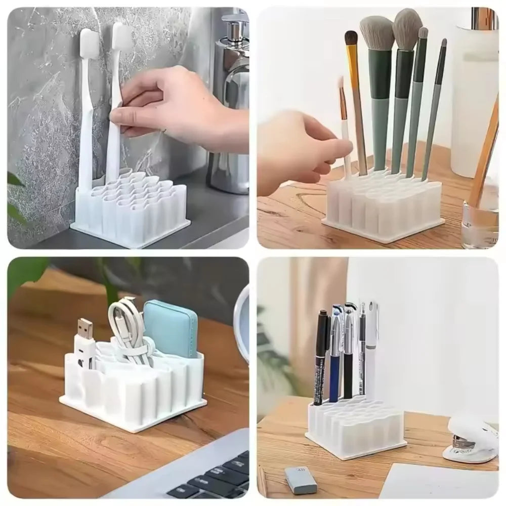 Présentoir à Tubes & Pommades – Multi-Compartiments, Salle de Bain