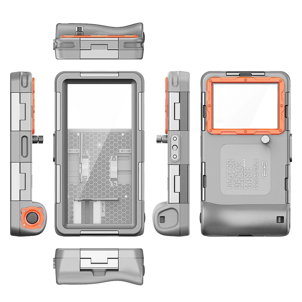 Étui Étanche Shellbox IP68 Multicolore 6,9" — 15m/50ft, Photo Plongée Professionnelle