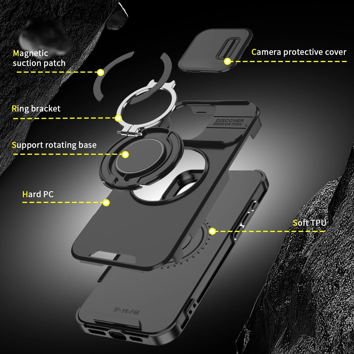 Coque Blindée MagSafe Slide Camera – Compatible iPhone 11 à 17 Pro Max