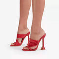 Sandales Talon Haut Fin Bout Carré Bride Cheville Femme — Style Soirée Été 2026