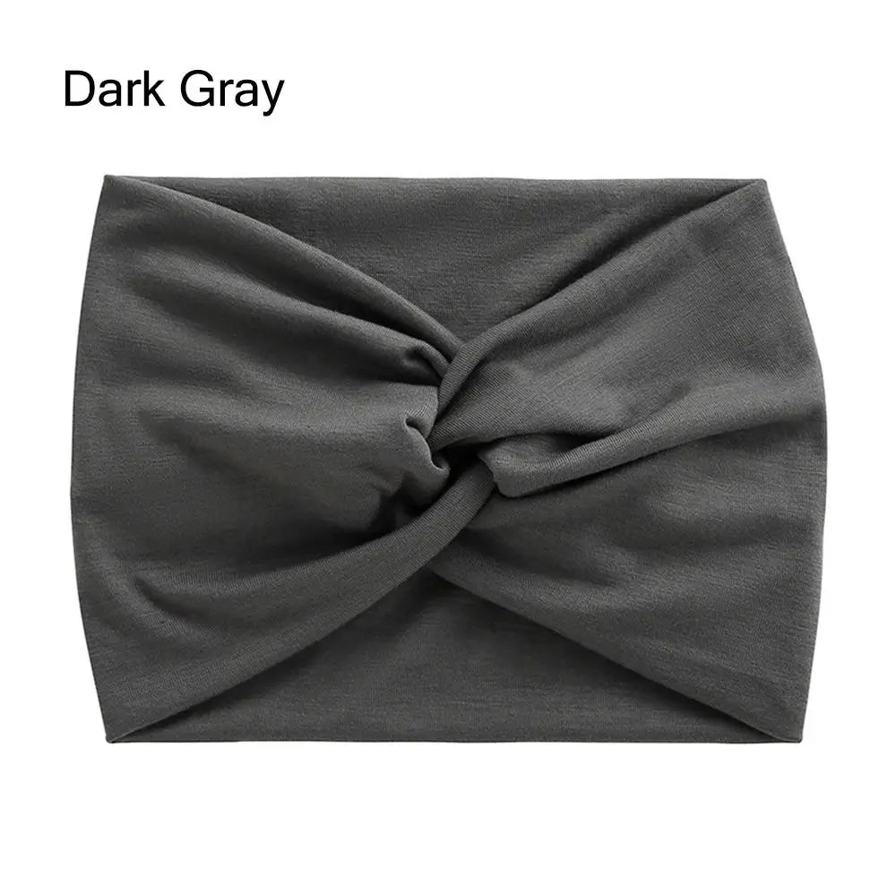 Bandeau Cheveux Torsadé Extra Large — Style Boho, 28 Coloris