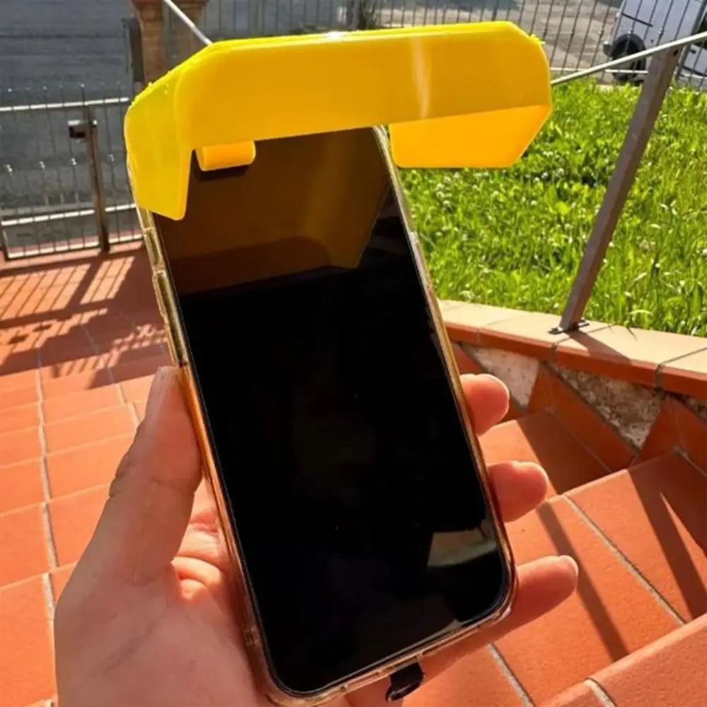 Pare-Soleil Plage 3D pour Téléphone — Anti-Reflets, Angle Ajustable, Piscine & Plage