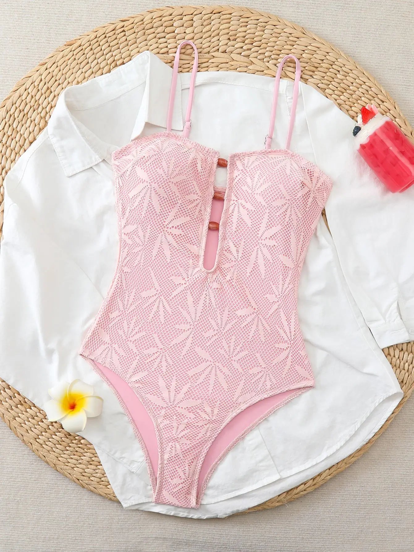 Monokini Boho Strappy Dos Nu 2026 — Maillot Une Pièce Vacances Femme