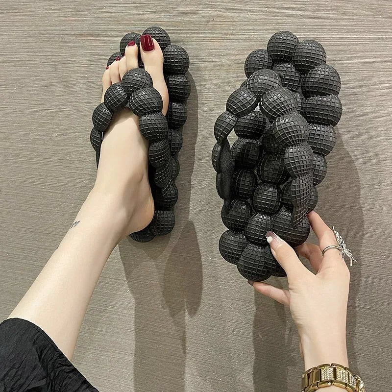 Tongs Femme Style Coréen – Chaussons Plats Massage Antidérapants Maison & Été
