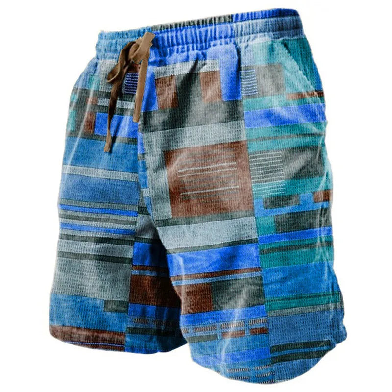 Short de Plage Homme — Imprimé 3D Respirant