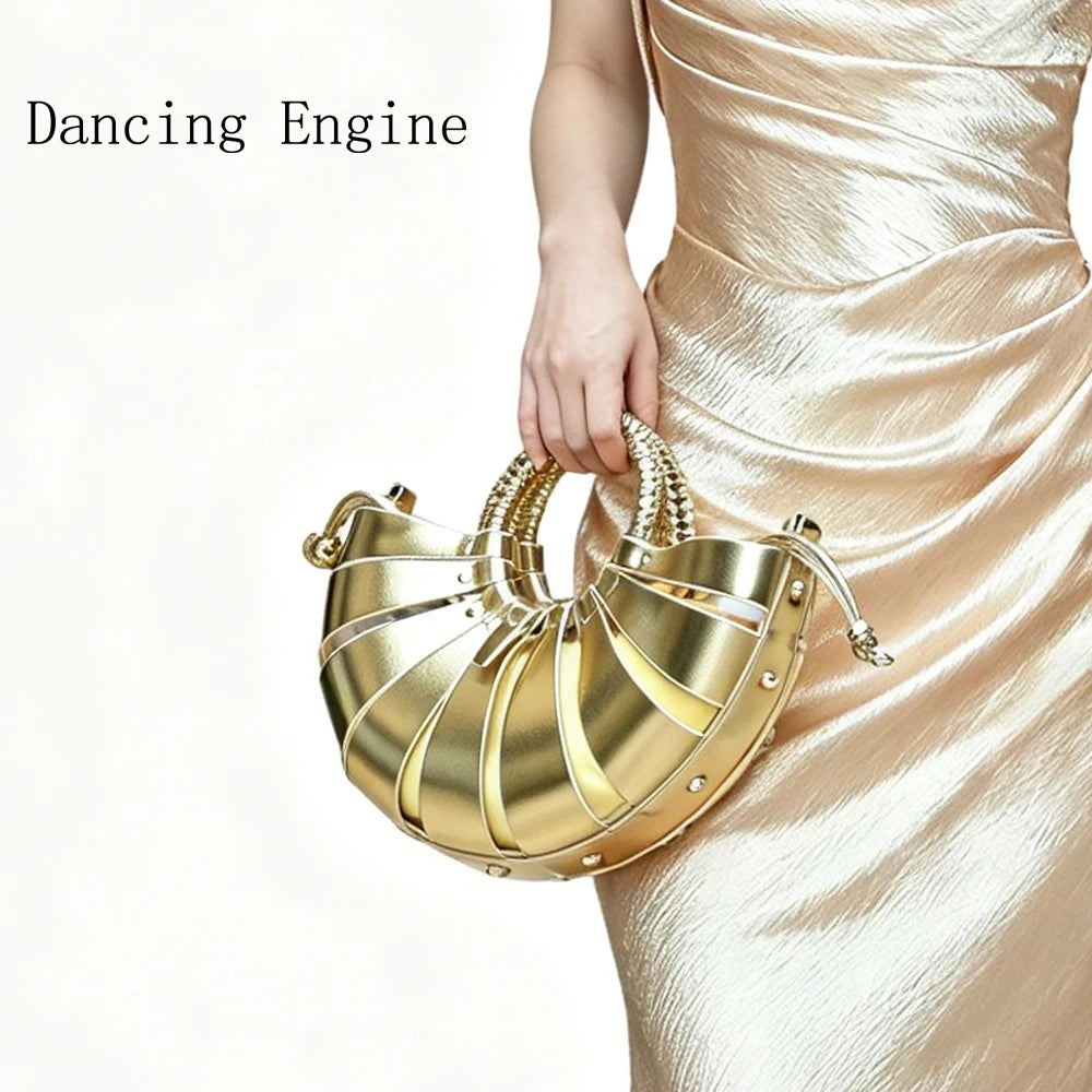 Sac Baguette Circulaire Cuir PU — Sac À Main Femme Style Rétro Luxe Grande Capacité