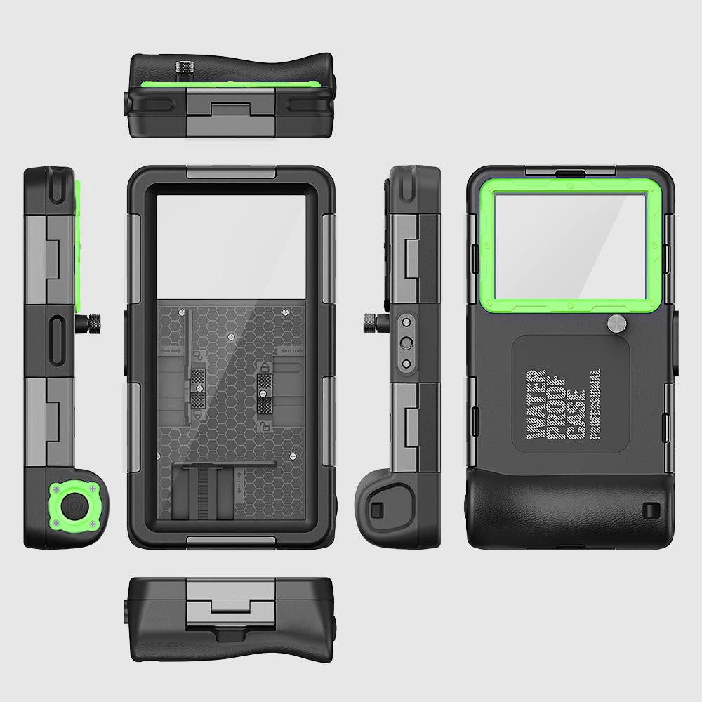 Coque Étanche Shellbox IP68 — 15m/50ft, Anti-Choc, Avec Lanière, Universelle 6,9"