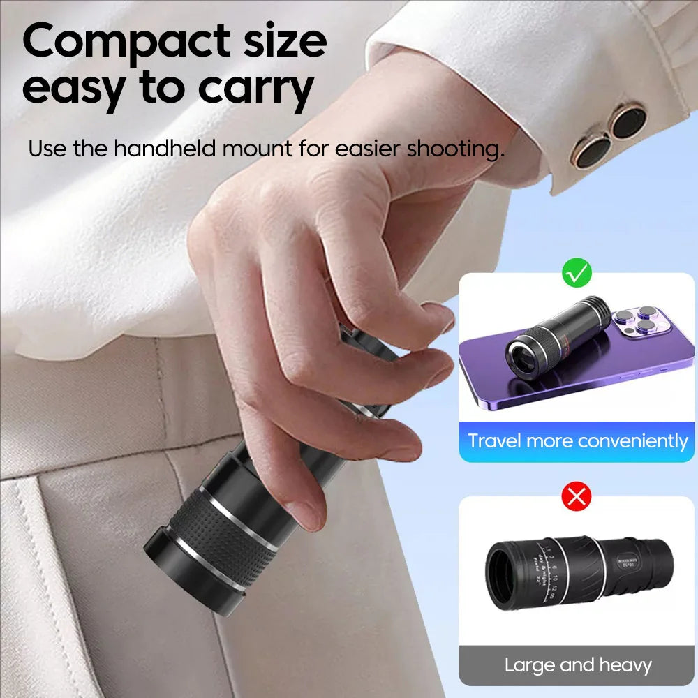 Objectif Téléobjectif 20x pour Smartphone — Zoom HD Concerts & Voyages