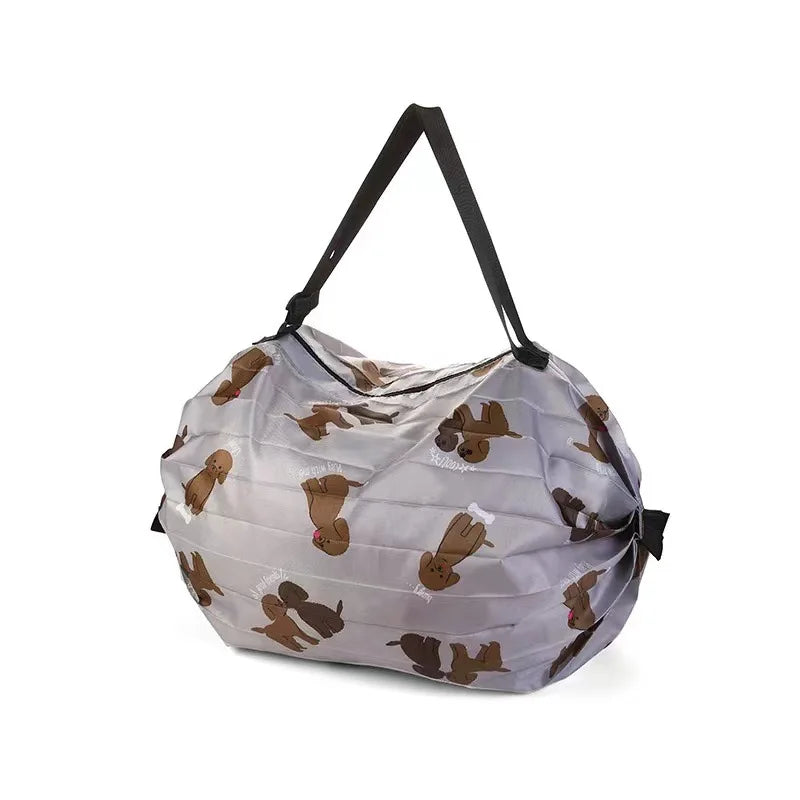Sac Shopping Pliable Grande Capacité — Tote Bag Nylon Multifonction Plage & Voyage