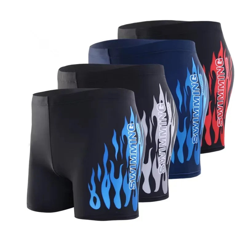 Boxer de Bain Homme — Motif Flamme