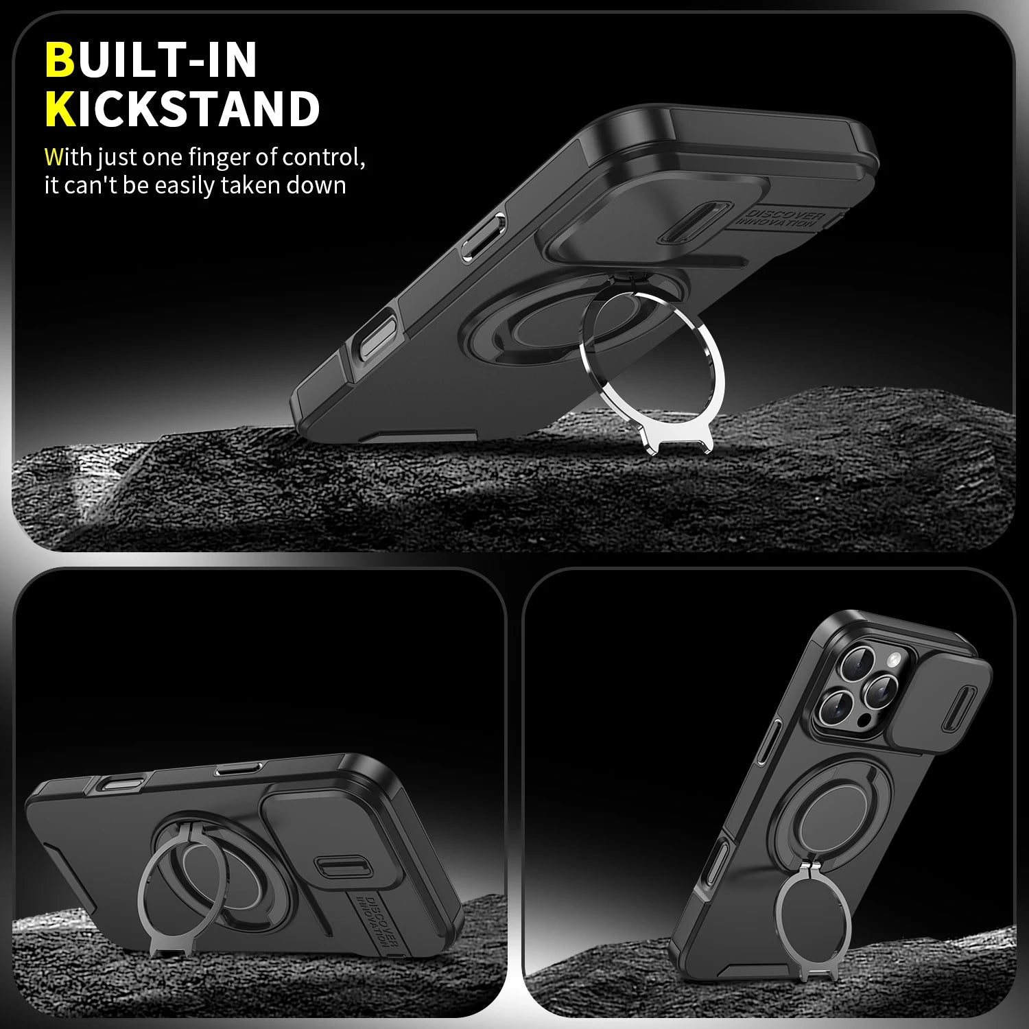 Coque Blindée MagSafe Slide Camera – Compatible iPhone 11 à 17 Pro Max