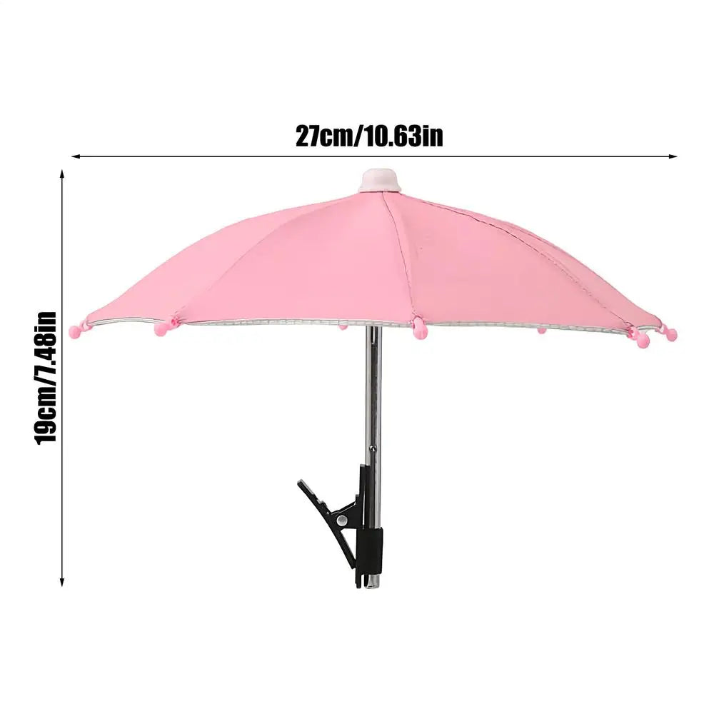 Mini Parasol pour Smartphone avec Clip — Anti-UV & Anti-Reflets