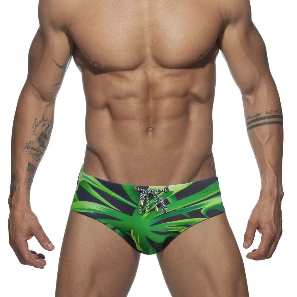 Slip de Bain Homme — Motif Fleurs