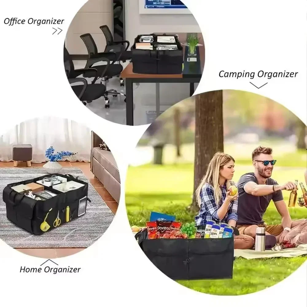 Boîte de Rangement Pliable pour Coffre de Voiture — Grande Capacité