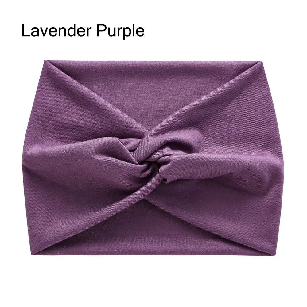Bandeau Cheveux Torsadé Extra Large — Style Boho, 28 Coloris