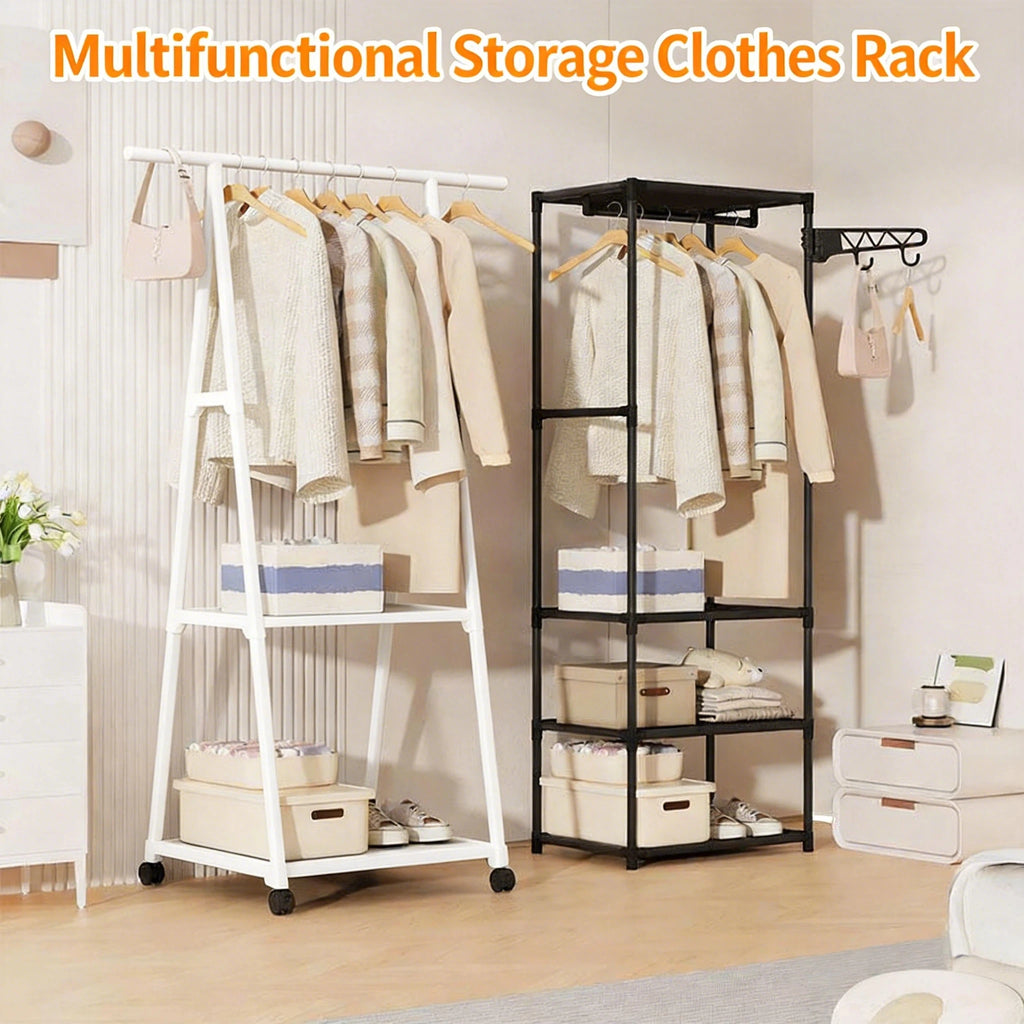 Portant à Vêtements Multifonctionnel – Simple, Léger & Peu Encombrant