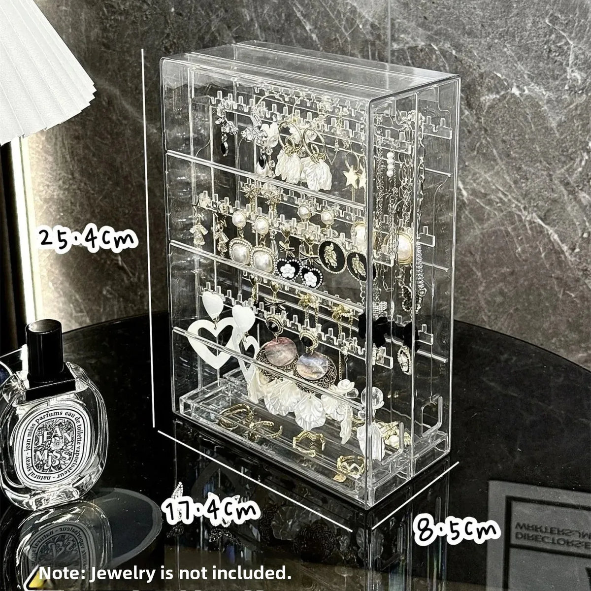 Boîte de Rangement Porte-Clés & Bijoux — Présentoir 2 Tiroirs Style Nordique