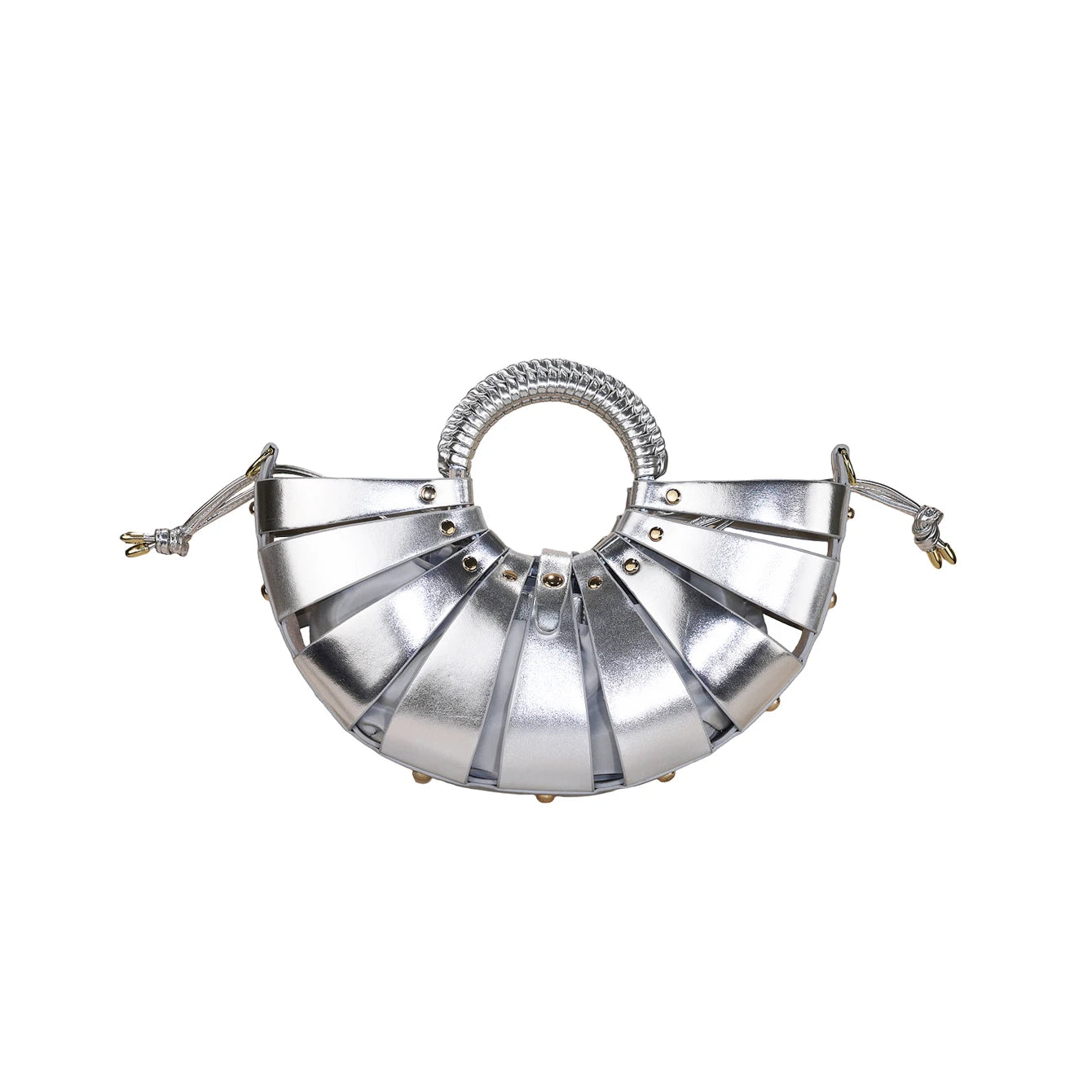 Sac Baguette Circulaire Cuir PU — Sac À Main Femme Style Rétro Luxe Grande Capacité