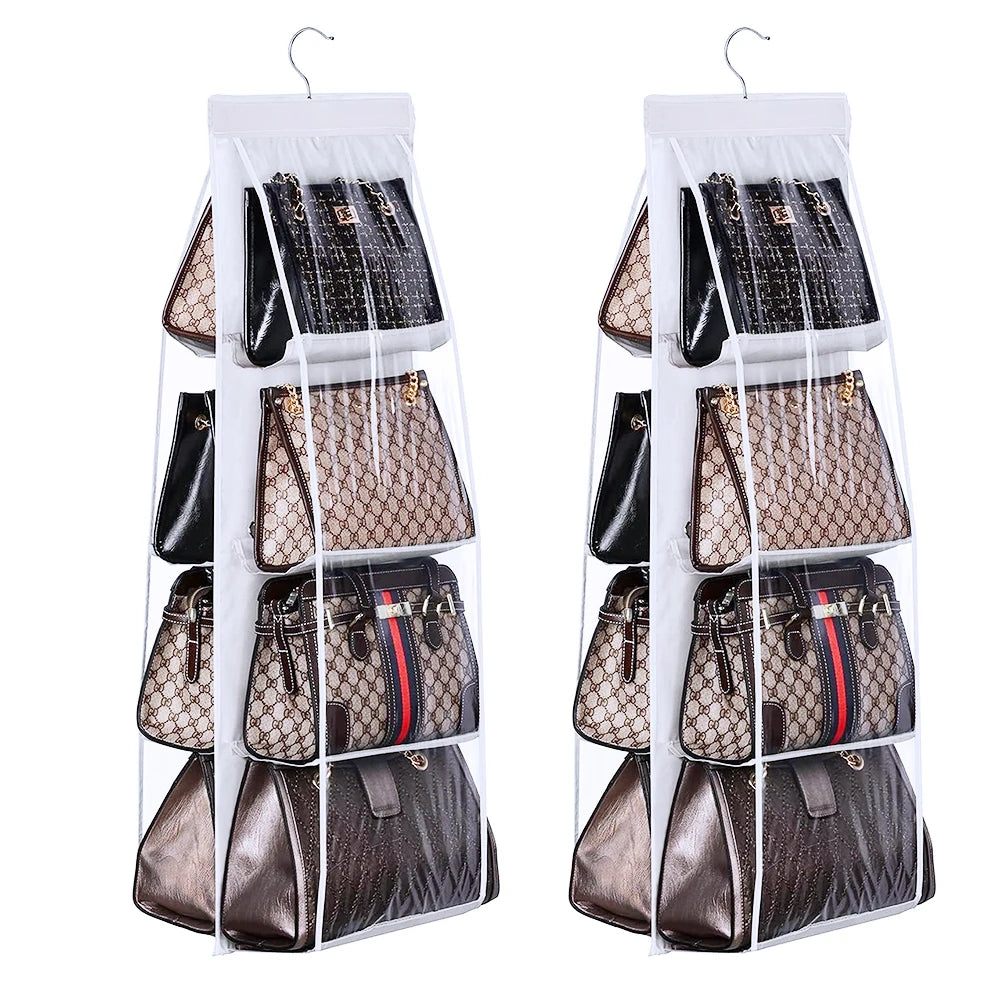 Organiseur Sacs Suspendu Multicouche Armoire Dortoir — Étagère Rangement Sacs Maison