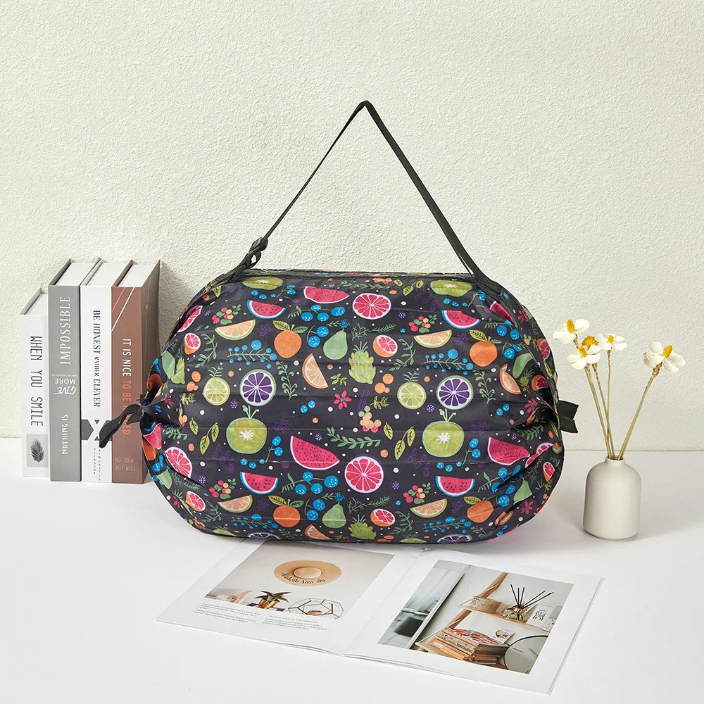 Sac Shopping Pliable Grande Capacité — Tote Bag Nylon Multifonction Plage & Voyage