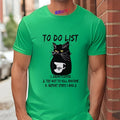 T-Shirt Homme Humour — To Do List Chat Oversized